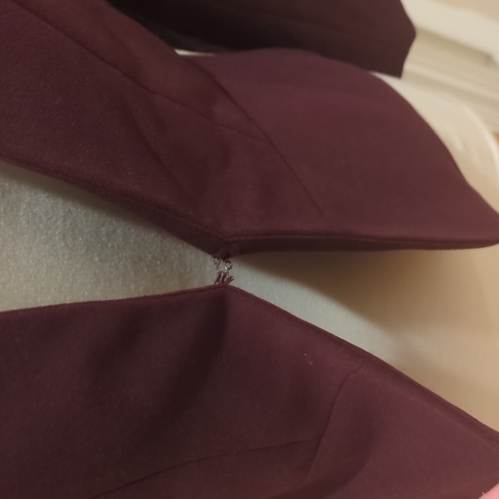 ✅Mario Serrani Italy Elegant Burgundy Women's Jacket Blazer Career Office - Picture 5 of 9